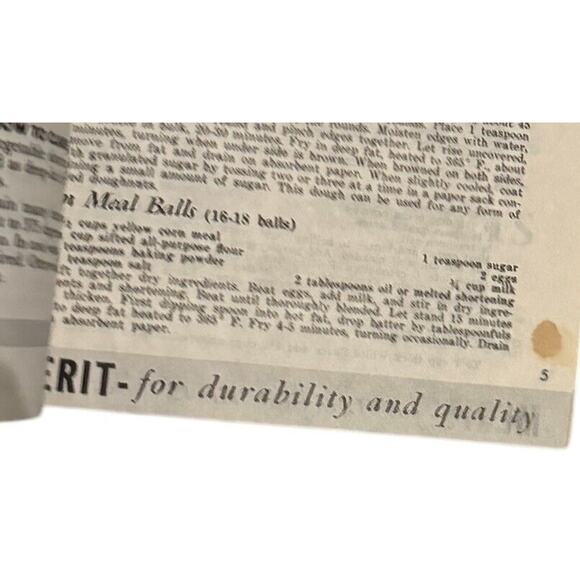 Merit Automatic Electric Fryer Cooker VTG Instruction Recipe Ad Booklet 50’s (?) - Picture 4 of 5